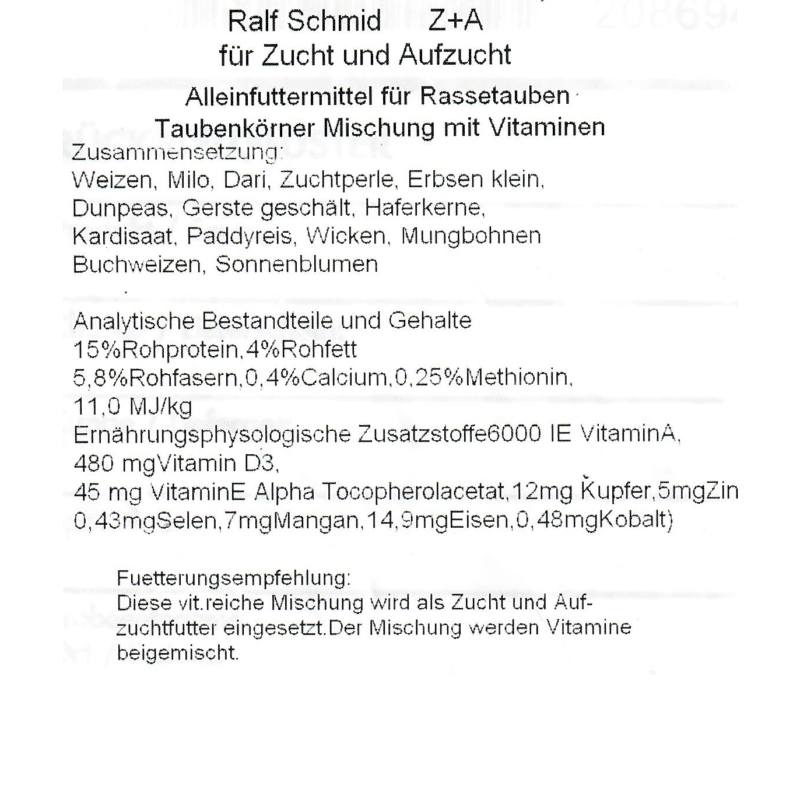 Alfana Ralf Schmid Zucht + Aufzucht 25 kg mit Vitaminen – Detailbild 1 – jetzt kaufen bei Stadtmühle Waldenbuch
