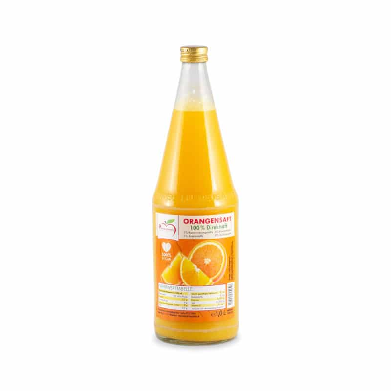 Pfannenschwarz Orangensaft 100% Direktsaft 1 L Flasche – jetzt kaufen bei Stadtmühle Waldenbuch Onlineshop