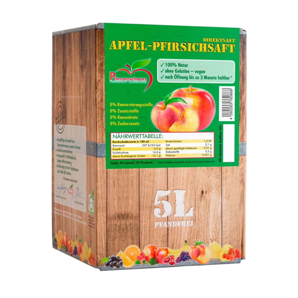 Pfannenschwarz Schwäbischer Most Apfel-Birnen-Wein Bag in Box 5 L alc ...