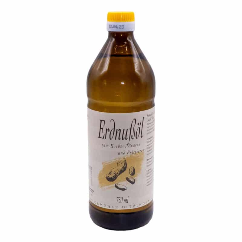 Erdnussöl von der Ölmühle Ditzingen, 750 ml – jetzt kaufen bei Stadtmühle Waldenbuch Onlineshop