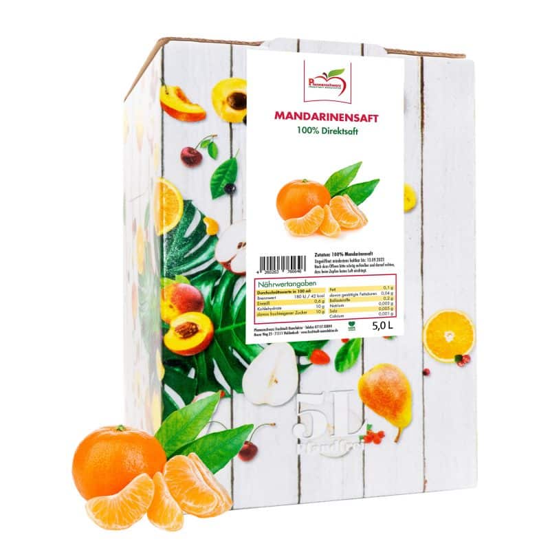 Verpackung Mandarinensaft
