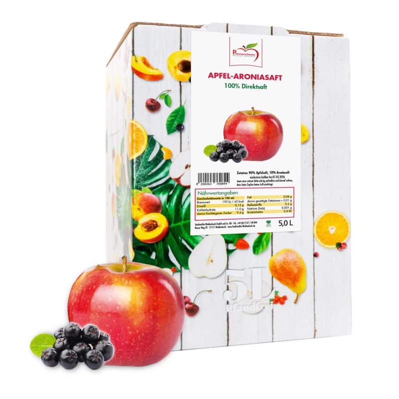 Apfel-Aroniasaft Verpackung