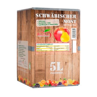 Pfannenschwarz Schwäbischer Most Apfel-Birnen-Wein Bag in Box 5 L alc. 5,8 % vol. – jetzt kaufen bei Stadtmühle Waldenbuch Onlineshop