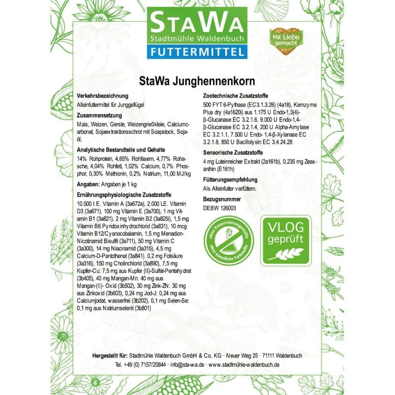StaWa Junghennenkorn | ohne Gentechnik – Detailbild 2 – jetzt kaufen bei Stadtmühle Waldenbuch