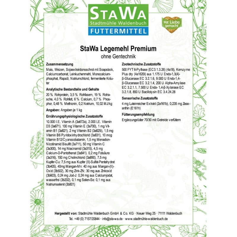 StaWa Legemehl Premium | mit Leinsamenschrot – Detailbild 3 – jetzt kaufen bei Stadtmühle Waldenbuch Onlineshop