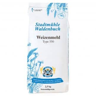 Weizenmehl Type 550 - 2.5 kg – jetzt kaufen bei Stadtmühle Waldenbuch Onlineshop
