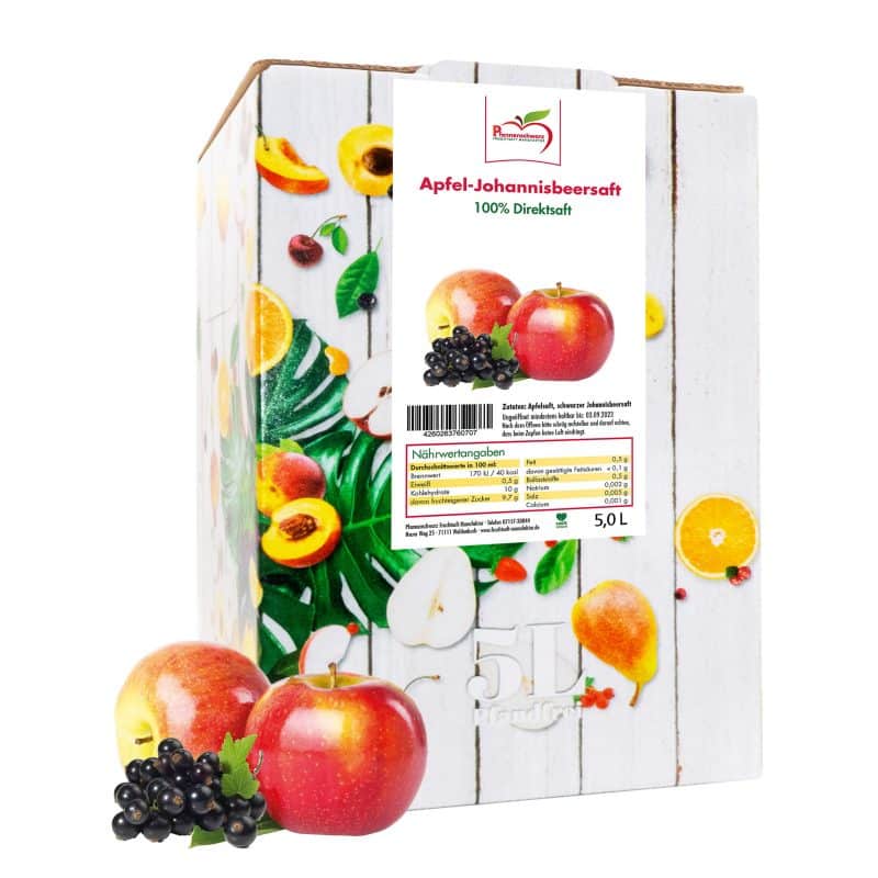 Verpackung Apfel-Johannisbeersaft