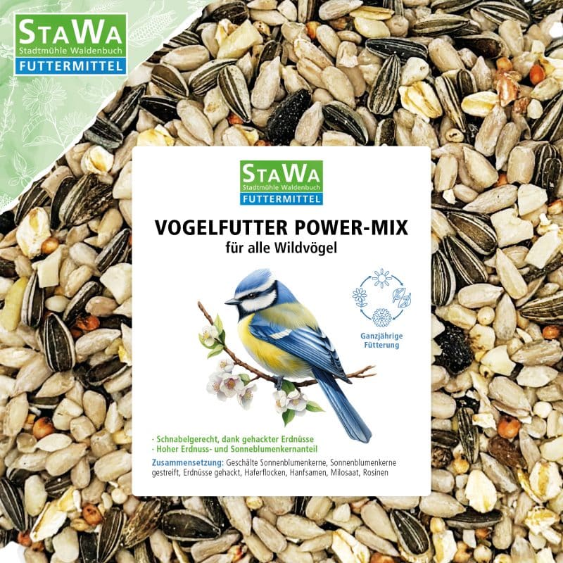 StaWa PowerMix Streufutter für Wildvögel | ohne Weizen | Vogelfutter – Detailbild 1 – jetzt kaufen bei Stadtmühle Waldenbuch