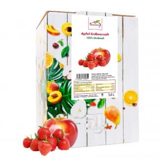 Verpackung Apfel-Erdbeersaft