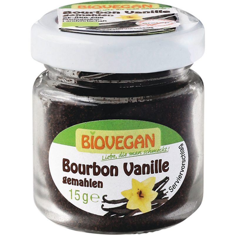 BioVegan Bourbon Vanille gemahlen im Glas 15 g – jetzt kaufen bei Stadtmühle Waldenbuch