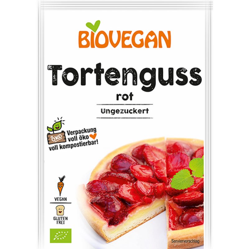 BioVegan Tortenguss rot 2 x 7 g – jetzt kaufen bei Stadtmühle Waldenbuch