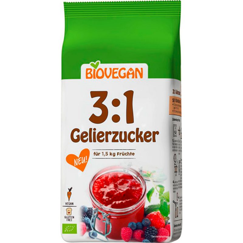 BioVegan Gelierzucker 3:1 500 g – jetzt kaufen bei Stadtmühle Waldenbuch Onlineshop