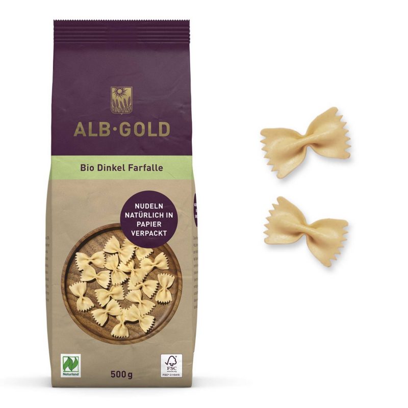 ALB-GOLD Bio Dinkel Pasta Farfalle (Naturland) – jetzt kaufen bei Stadtmühle Waldenbuch Onlineshop