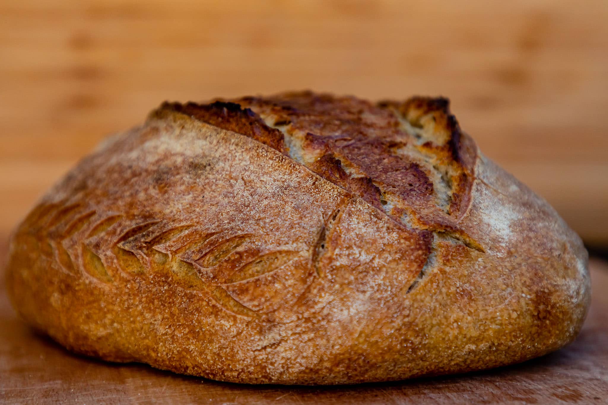 Semolina-Weizen Kruste Brotbackrezept