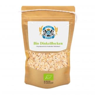 Bio Dinkelflocken - 500 g – jetzt kaufen bei Stadtmühle Waldenbuch