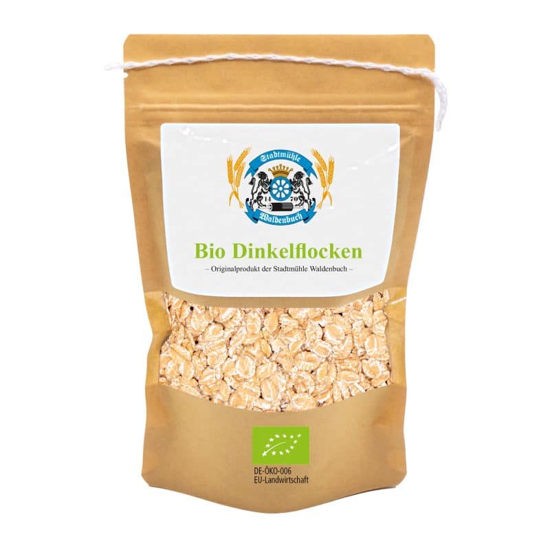 Bio Dinkelflocken - 500 g – jetzt kaufen bei Stadtmühle Waldenbuch