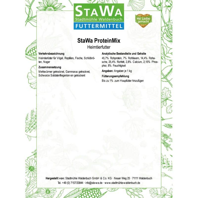 StaWa ProteinMix 500 g, ohne künstliche Zusätze und Konservierungsstoffe – Detailbild 1 – jetzt kaufen bei Stadtmühle Waldenbuch