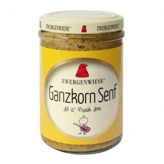 Zwergenwiese Ganzkorn Senf, 160 ml – jetzt kaufen bei Stadtmühle Waldenbuch Onlineshop