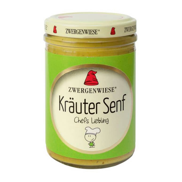 Zwergenwiese Kräuter Senf, 160 ml – jetzt kaufen bei Stadtmühle Waldenbuch