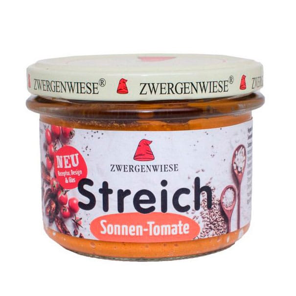 Zwergenwiese Sonnen-Tomate Streich, 180g – jetzt kaufen bei Stadtmühle Waldenbuch Onlineshop