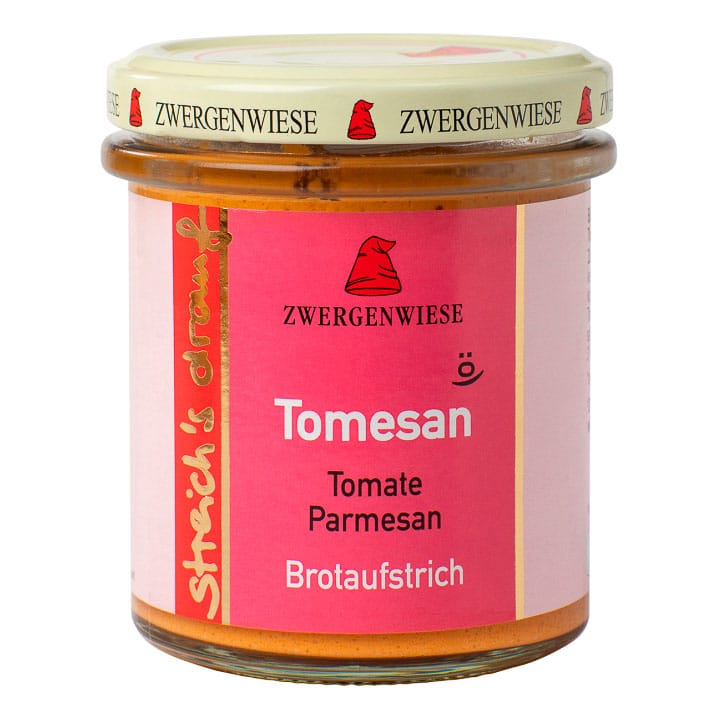 Zwergenwiese Streich’s drauf Tomesan - Tomate Parmesan, 160g – jetzt kaufen bei Stadtmühle Waldenbuch