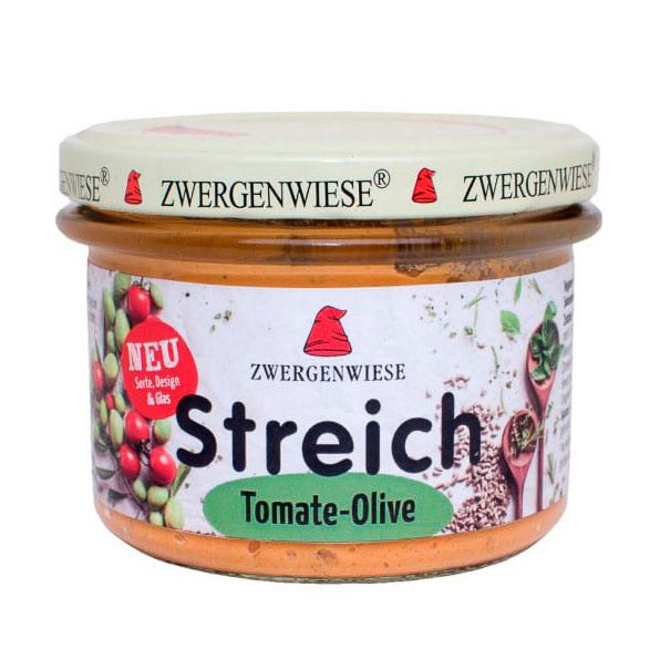 Zwergenwiese Tomate-Olive Streich, 180g – jetzt kaufen bei Stadtmühle Waldenbuch