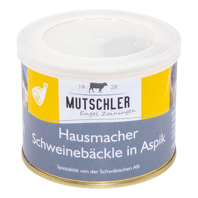 Mutschler - Hausmacher Schweinebäckle in Aspik – Detailbild 1 – jetzt kaufen bei Stadtmühle Waldenbuch