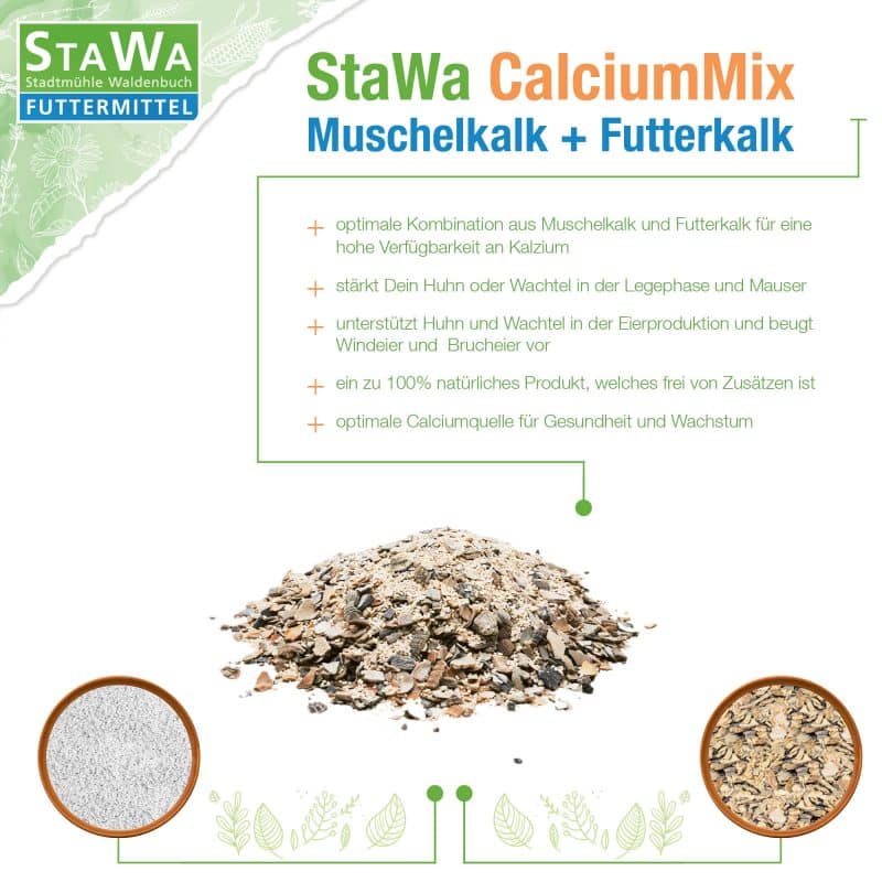 StaWa CalciumMix | Muschelkalk + Futterkalk – Detailbild 1 – jetzt kaufen bei Stadtmühle Waldenbuch