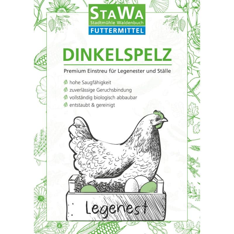 Dinkelspelz Einstreu für Hühner – Detailbild 1 – jetzt kaufen bei Stadtmühle Waldenbuch