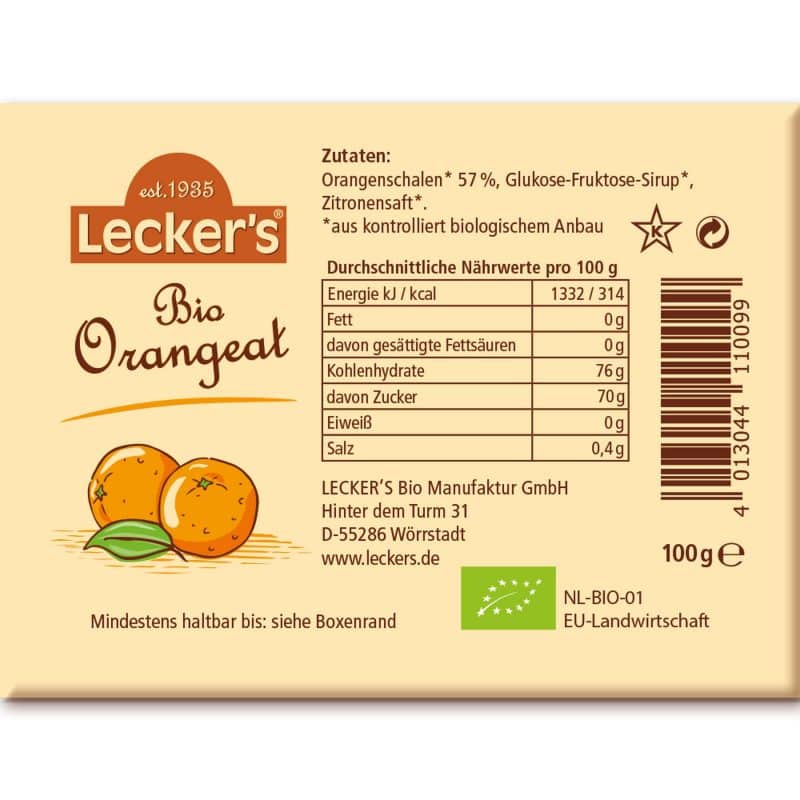 Bio Orangeat Produktbild