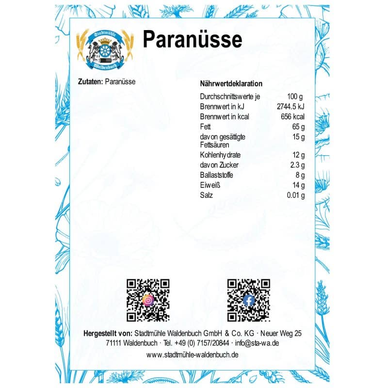 Paranüsse – Detailbild 1 – jetzt kaufen bei Stadtmühle Waldenbuch