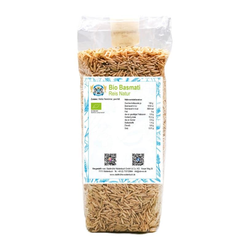 Bio Basmati Reis Natur – jetzt kaufen bei Stadtmühle Waldenbuch