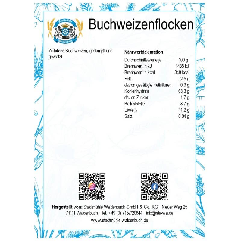 Buchweizenflocken – Detailbild 2 – jetzt kaufen bei Stadtmühle Waldenbuch