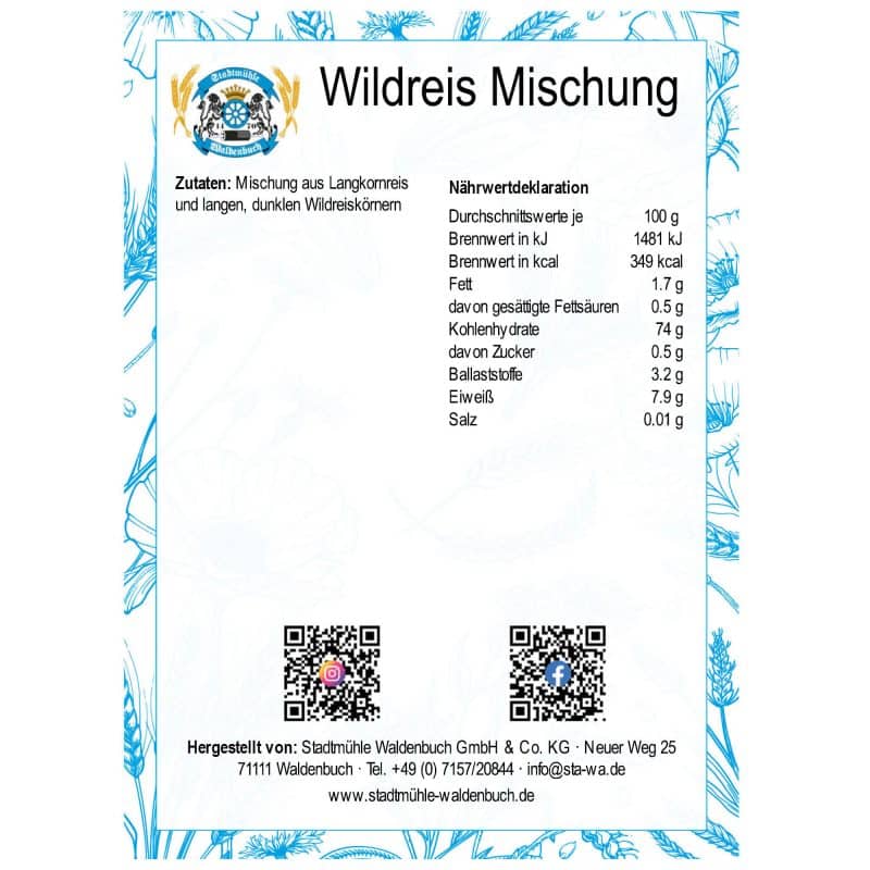 Wildreis Mischung – Detailbild 2 – jetzt kaufen bei Stadtmühle Waldenbuch