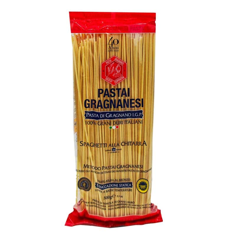 PASTAI GRAGNANESI Spaghetti Chitarra al Bronze 500 g, Original italienische Nudeln – jetzt kaufen bei Stadtmühle Waldenbuch