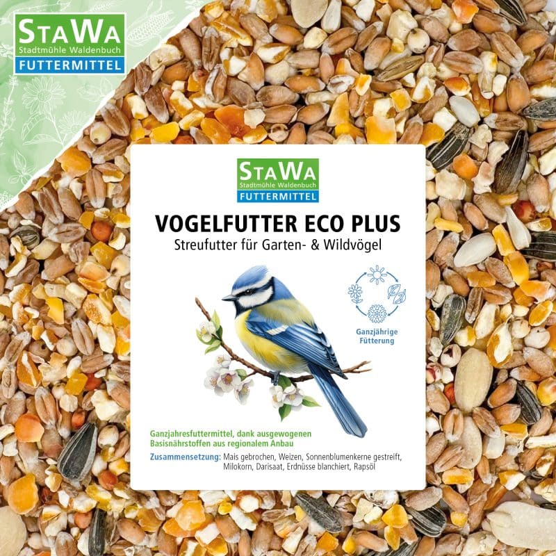 StaWa Vogelfutter Eco Plus 25 kg | Streufutter für Gartenvögel und Wildvögel | Ganzjahresfutter – Detailbild 3 – jetzt kaufen bei Stadtmühle Waldenbuch