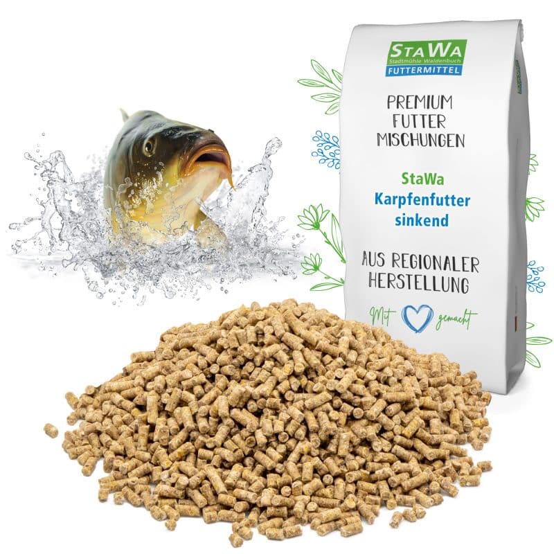 Karpfenfutter sinkend