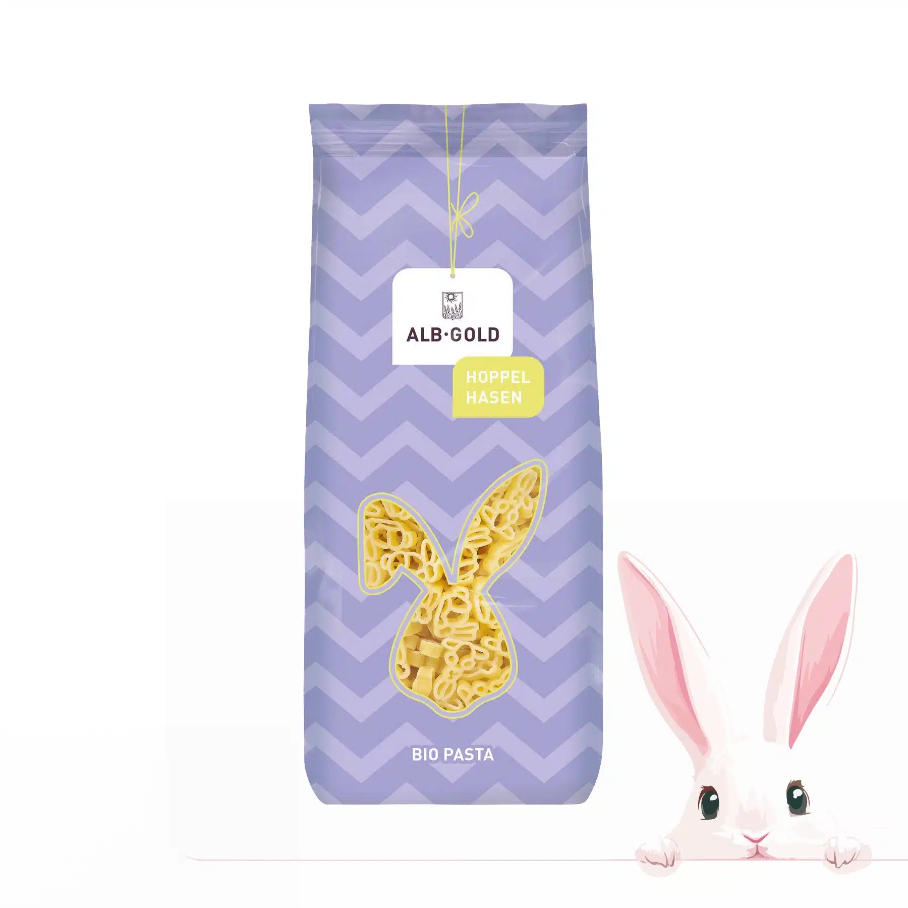 ALB-GOLD Bio Hoppel Hasen Pasta 250 g – jetzt kaufen bei Stadtmühle Waldenbuch